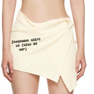 Jaquemus mini skirt